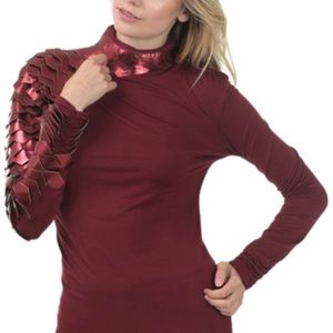 Wine Red PU Scale one sleeve